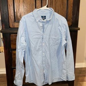 light blue long sleeve button down